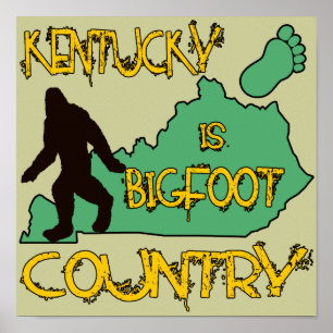 Affiches Le Kentucky est pays de Bigfoot