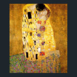 Affiches Le Kiss Gustav Klimt<br><div class="desc">Peintre autrichien impérial Gustav Klimt,  chef-d'oeuvre : La réimpression de la peinture Kiss</div>