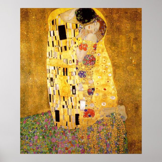 Affiches Le Kiss Gustav Klimt (Devant)