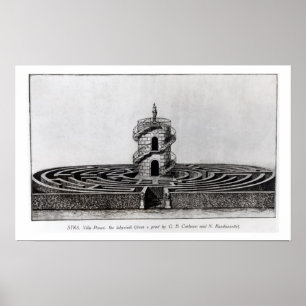 Affiches Le labyrinthe de la villa Pisani chez Stra, après