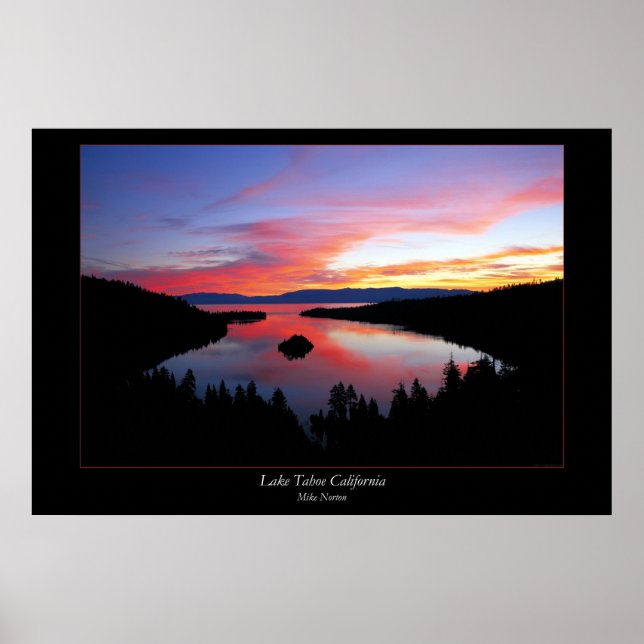 Affiches Le lac Tahoe (Devant)