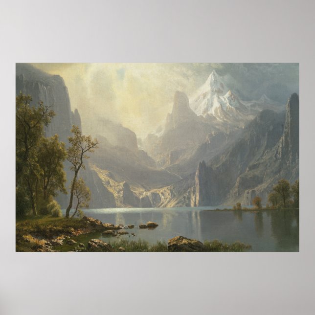 Affiches Le lac Tahoe par Bierstadt (Devant)