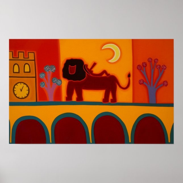 Affiches Le Lion De Fulham Broadway 2008 (Devant)