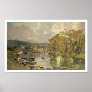 Affiches Le long de la Seine chez Meudon, c.1893 (huile sur
