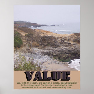 Affiches Le long du chemin rocheux (valeur)