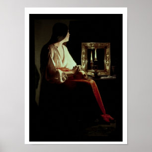 Affiches Le Magdalen contrit, c.1638-43 (huile sur la