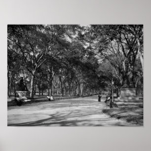 Affiches Le mail dans le Central Park à New York City