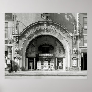 Affiches Le Majestic Theatre, 1910. Photo ancienne