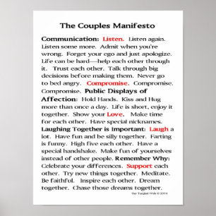 Affiches Le manifeste de couples