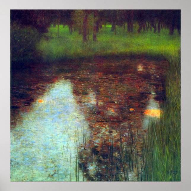Affiches Le marais de Gustav Klimt (Devant)