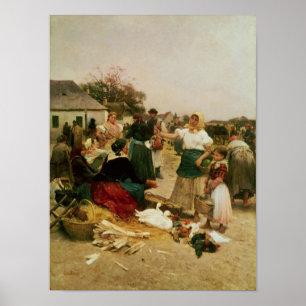 Affiches Le marché de la volaille, 1885