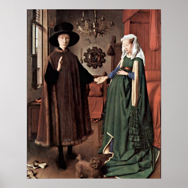Affiches Le Mariage Arnolfini par Jan van Eyck (Devant)