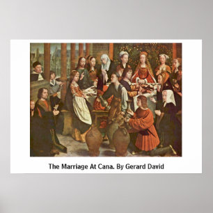 Affiches Le mariage chez Cana. Par Gerard David