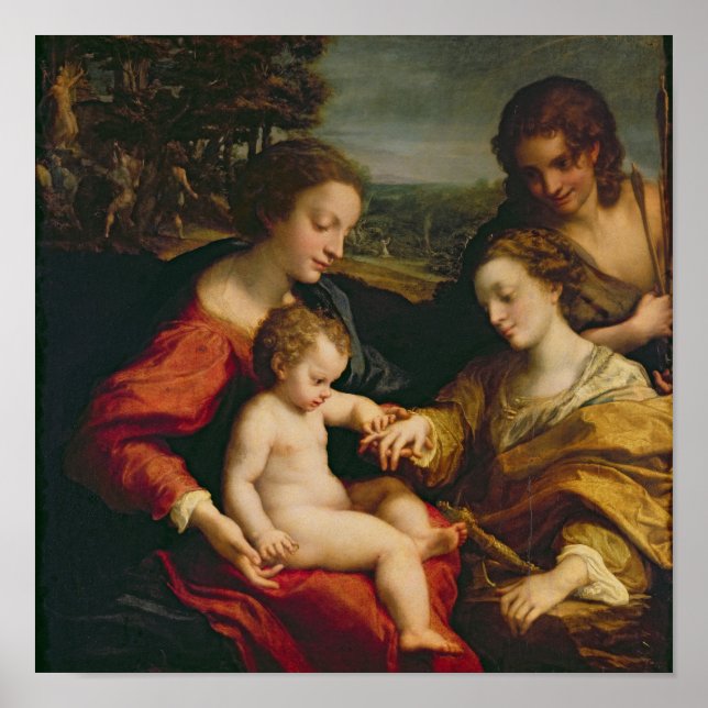 Affiches Le mariage mystique de Sainte Catherine de (Devant)