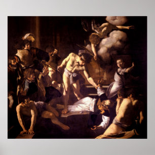 Affiches Le Martyre de Saint Matthieu par Caravaggio 1600