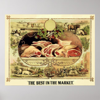 Affiches Le meilleur du marché ~ 1872.