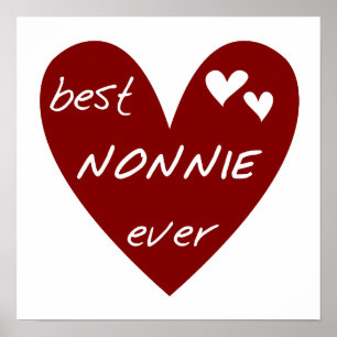 Affiches Le meilleurs T-shirts et cadeaux de Nonnie de coeu