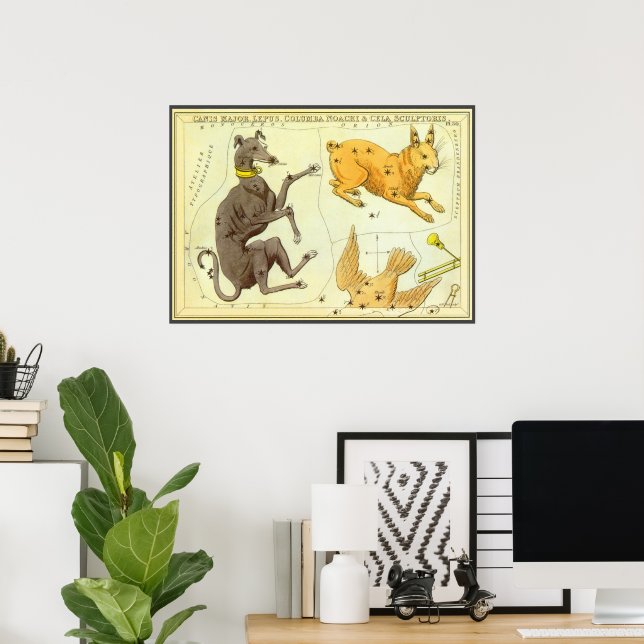 Affiches Le miroir de l'Ukraine, la carte céleste de l'astr (Bureau à domicile)