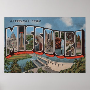 Affiches Le Missouri (vue de barrage) - grandes scènes de