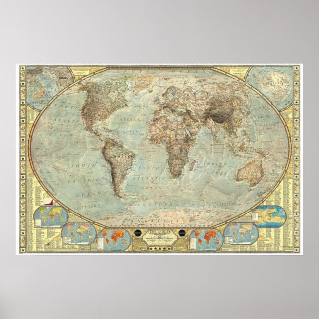 Affiches Le monde - Changement climatique (Devant)