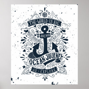 Affiches Le Monde est grand - Partez à la découverte