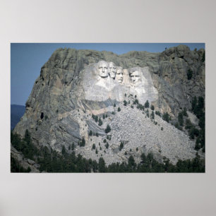 Affiches Le mont Rushmore, Black Hills, le Dakota du Sud,