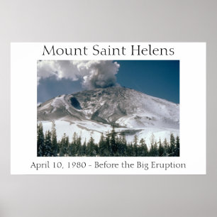 Affiches Le Mont Saint Helens - Pré-Éruption