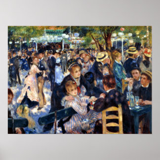 Affiches Le Moulin de la Galette par Auguste Renoir Art