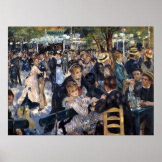 Affiches Le Moulin de la Galette par Pierre Auguste Renoir