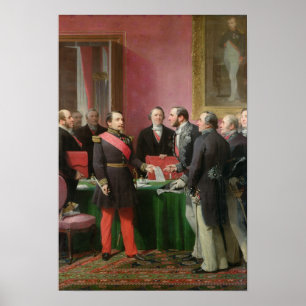 Affiches Le napoléon III remet le décret