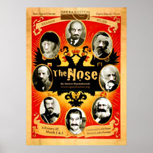 Affiches Le nez : Streetposter, 2009