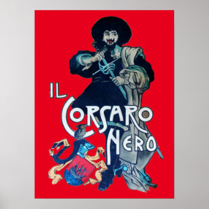 Affiches LE NOIR CORSAIR Rouge