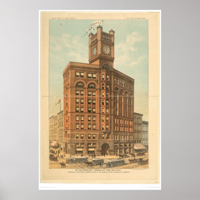 Affiches Le nouveau bâtiment du San Francisco Chronicle (14 (Devant)