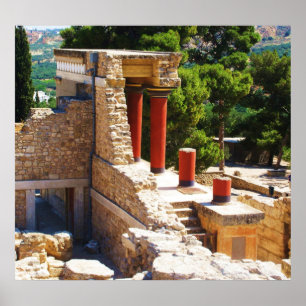 Affiches Le palais de Minoan de l'AFFICHE de Knossos