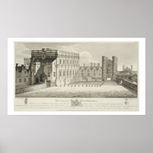 Affiches Le palais de Whitehall, d'un dessin dans le