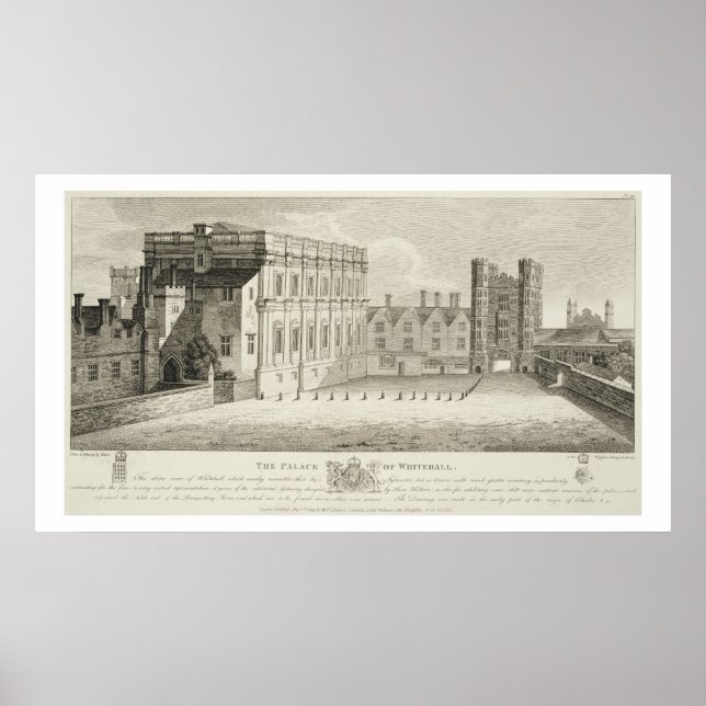 Affiches Le Palais de Whitehall, d'un dessin dans le Pep (Devant)