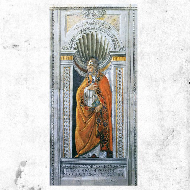 Affiches Le Pape Saint-Sixte II par Sandro Botticelli (Créateur téléchargé)