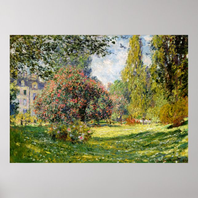 Affiches Le Parc Monceau de Claude Monet (Devant)