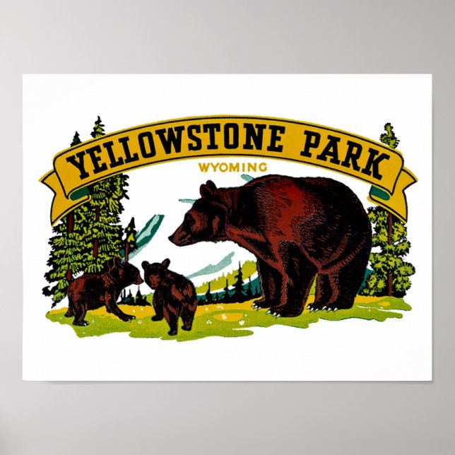 Affiches Le parc Yellowstone (Devant)