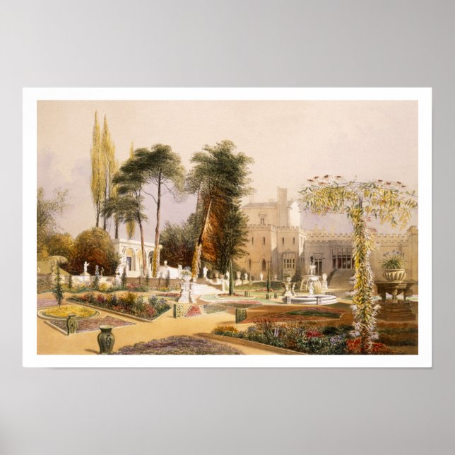 Affiches Le Parterre dans les Jardins de Wilton, le siège d (Devant)