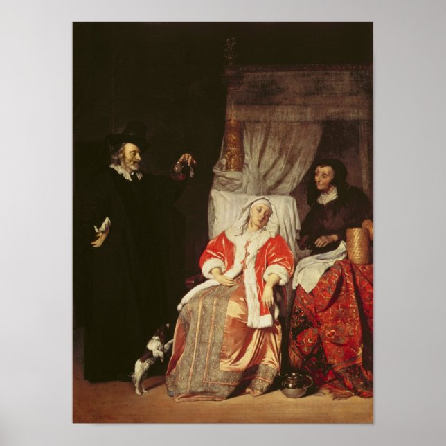 Affiches Le patient et le médecin, années 1660 (Devant)