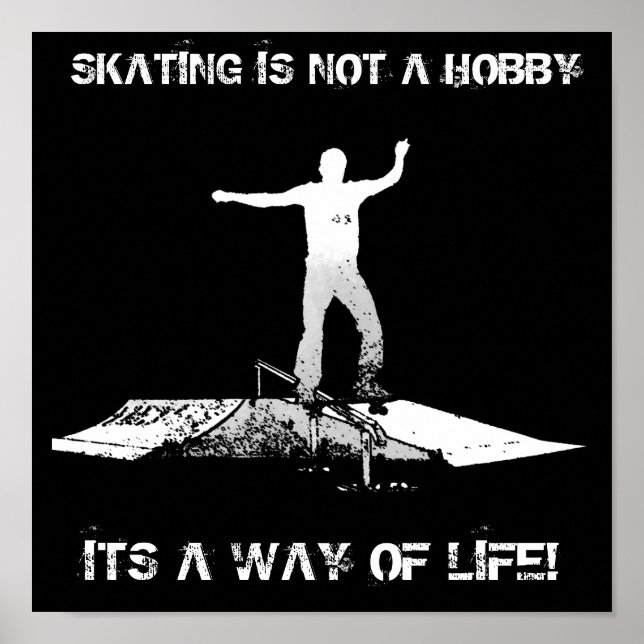 AFFICHES LE PATINAGE N'EST PAS UN HOBBY (Devant)