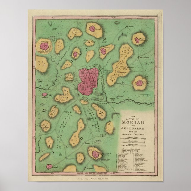 Affiches Le Pays De Moriah Ou Jérusalem (Devant)