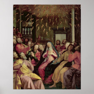 Affiches Le Pentecost, c.1598 (huile sur le panneau)