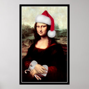 Affiches Le Père Noël de Mona Lisa