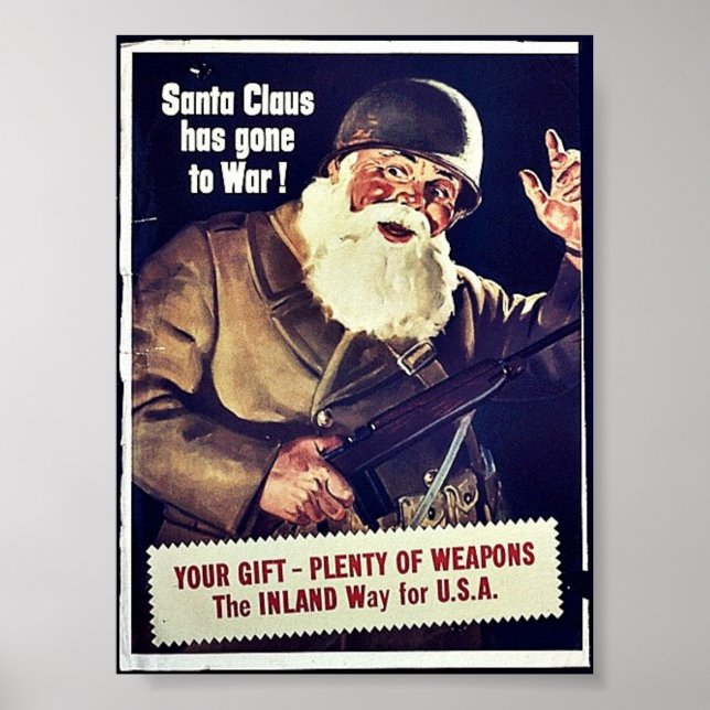 Affiches Le Père Noël Est Parti En Guerre (Devant)