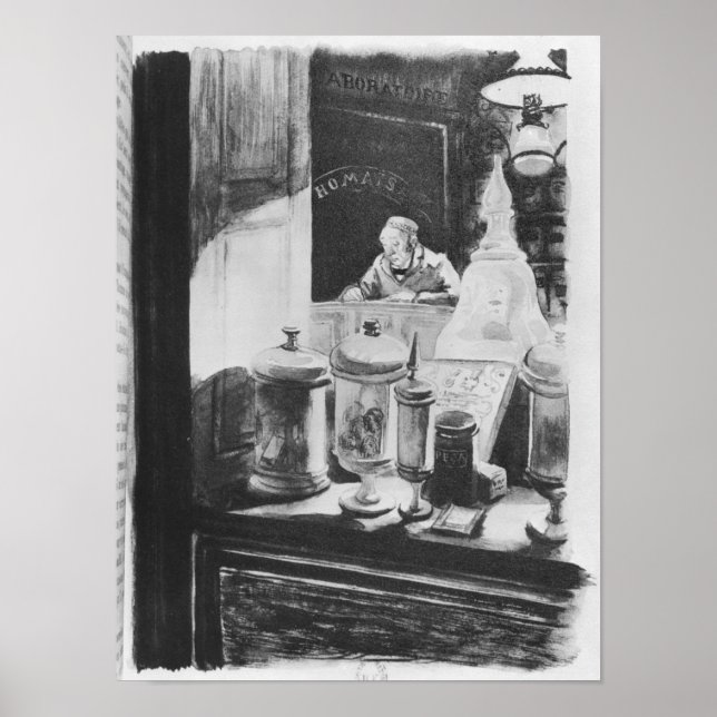 Affiches Le pharmacien Homais (Devant)