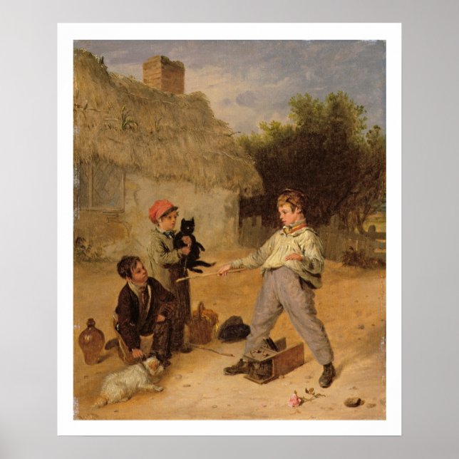 Affiches Le piège à rats (huile sur panneau) (Devant)