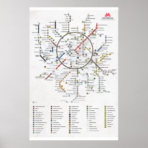 Affiches Le plan de la métro 2033