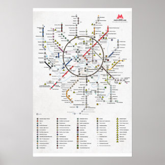 Affiches Le plan du métro 2033